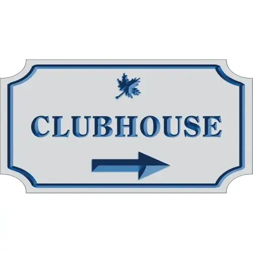 Custom V Groove Routed Dimensional Sign With Notched Corners, 44 X 30 Custom V Groove Routed Dimensional Sign With Notched Corners, 44 X 30