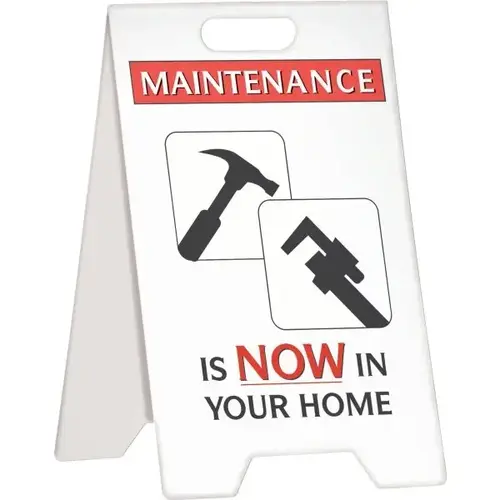 Maintenance Is Now In Your Home Maintenance Floor Stand, 12 X 20 Maintenance Is Now In Your Home Maintenance Floor Stand, 12 X 20