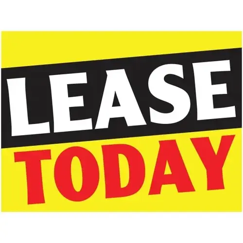 Aluminum Lease Today Reflective Amenity Sign, 24 X 18 Aluminum Lease Today Reflective Amenity Sign, 24 X 18