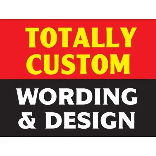 Coroplast Custom 2-Sided Reflective Amenity Sign, 24 X 18 Coroplast Custom 2-Sided Reflective Amenity Sign, 24 X 18