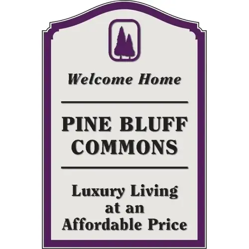 Custom Dimensional Designer Arch Sign, Smooth Finish, 24 X 36 Custom Dimensional Designer Arch Sign, Smooth Finish, 24 X 36