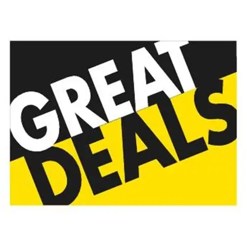 Coroplast Great Deals Dynamic Amenity Sign, 24 X 18 Coroplast Great Deals Dynamic Amenity Sign, 24 X 18