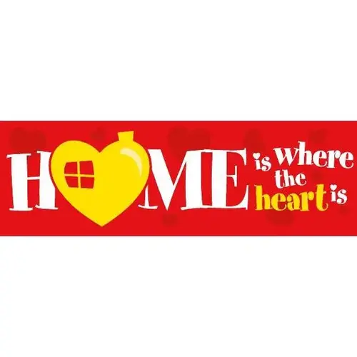 Seasonal Banner, Valentine Home, 10 ft X 3 ft Seasonal Banner, Valentine Home, 10 ft X 3 ft