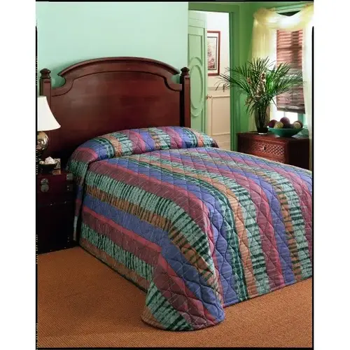 Bedspread Twin 71x102 Cap Fitted Style Palmer Multicolor Bedspread Twin 71x102 Cap Fitted Style Palmer Multicolor