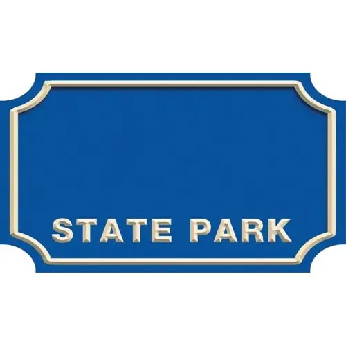 Custom V Groove Routed Dimensional Sign With Notched Corners, 60 X 36 Custom V Groove Routed Dimensional Sign With Notched Corners, 60 X 36