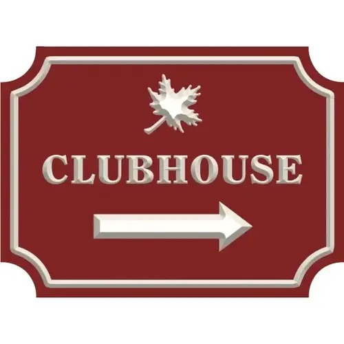 Custom V Groove Routed Dimensional Sign With Notched Corners, 22 X 16 Custom V Groove Routed Dimensional Sign With Notched Corners, 22 X 16