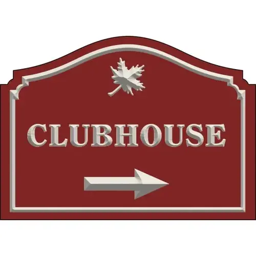 Custom V Groove Routed Dimensional Sign, Designer Arch, 22 X 16 Custom V Groove Routed Dimensional Sign, Designer Arch, 22 X 16