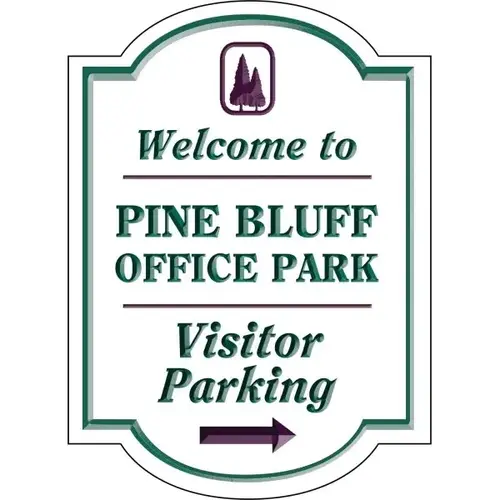 Custom V Groove Routed Dimensional Sign, Arched Top & Bottom, 16 X 22 Custom V Groove Routed Dimensional Sign, Arched Top & Bottom, 16 X 22