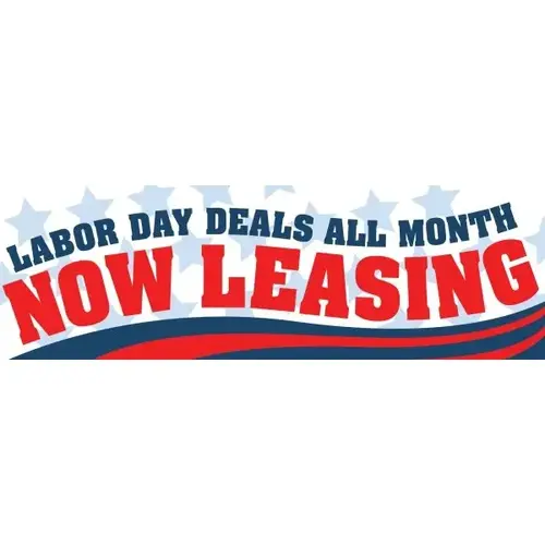 Seasonal Banner, Labor Day, 10 ft X 3 ft Seasonal Banner, Labor Day, 10 ft X 3 ft