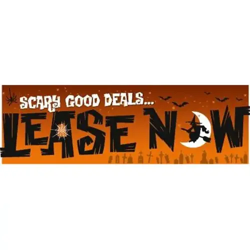 Seasonal Banner, Scary Deals, 10 ft X 3 ft Seasonal Banner, Scary Deals, 10 ft X 3 ft