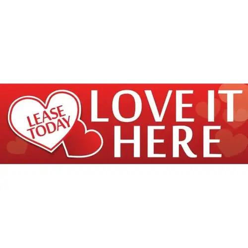 Love It Here Seasonal Banner, 10 ft X 3 ft Love It Here Seasonal Banner, 10 ft X 3 ft