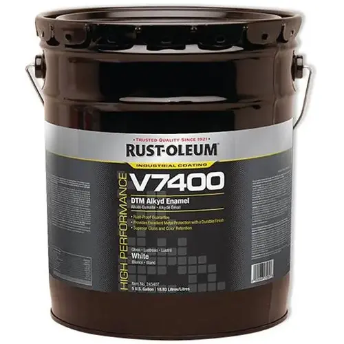 5 Gal. V7400 340 VOC Hi Gloss Interior/Exterior Alkyd Enamel Paint (High White) 5 Gal. V7400 340 VOC Hi Gloss Interior/Exterior Alkyd Enamel Paint (High White)