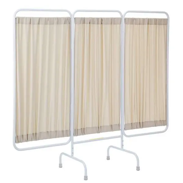 R & B Wire Products Designer 3 Panel Stationary Antimicrobial Medical Screen Blue PSS-3US/AM/BF