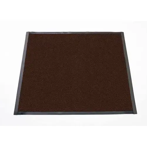 Mat, Inc. Berber Vinyl Backed 4 ftX6 ft Walnut Mat, Inc. Berber Vinyl Backed 4 ftX6 ft Walnut