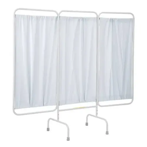 Three Panel Stationary Medical Privacy Screen White Panels Three Panel Stationary Medical Privacy Screen White Panels
