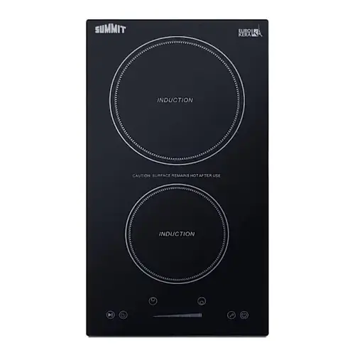 1800w 115v 12" W 2-Zone Built-In Induction Cooktop 1800w 115v 12" W 2-Zone Built-In Induction Cooktop