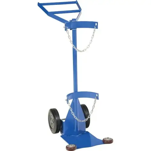 500 Lb Capacity Blue Deluxe Cylinder Dolly With Hard-Rubber Wheels 500 Lb Capacity Blue Deluxe Cylinder Dolly With Hard-Rubber Wheels