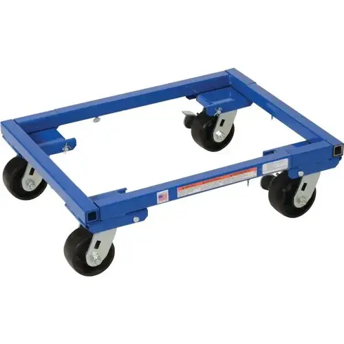 2000 Lb Capacity Adjustable Tote Dolly 22" X 16" With Nylon Casters 4" 2000 Lb Capacity Adjustable Tote Dolly 22" X 16" With Nylon Casters 4"