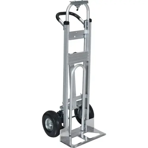 Silver Aluminum Convertible 3 In 1 Hand Truck 52" X 20-1/2" Silver Aluminum Convertible 3 In 1 Hand Truck 52" X 20-1/2"