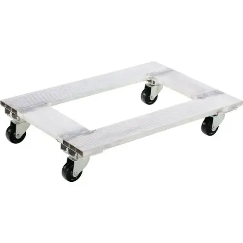 900 Lb Capacity Silver Aluminum Channel Dolly 30" X 21" 900 Lb Capacity Silver Aluminum Channel Dolly 30" X 21"