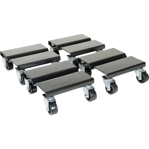 500 Lb Capacity 4-Set Steel Dolly 8 X 8" 500 Lb Capacity 4-Set Steel Dolly 8 X 8"