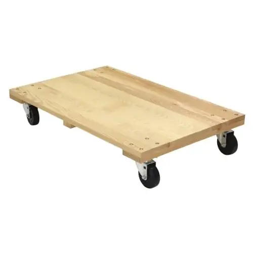 1200 Lb Capacity Non-Marking Solid Deck Hardwood Dolly 36 X 24" 1200 Lb Capacity Non-Marking Solid Deck Hardwood Dolly 36 X 24"
