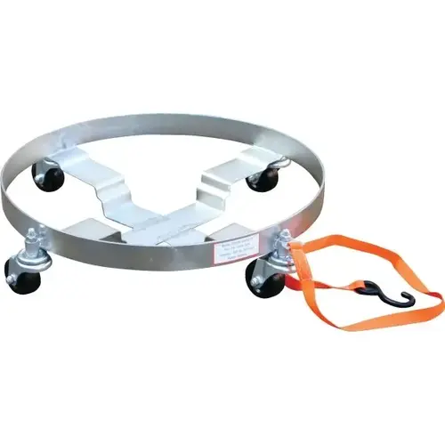 900 Lb Gray Multi-Purpose Quad Drum Dolly With Hard-Rubber Wheels 900 Lb Gray Multi-Purpose Quad Drum Dolly With Hard-Rubber Wheels
