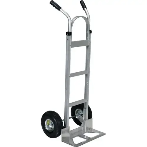 500 Lb Capacity Aluminum 2-Handle Hand Truck With Pneumatic Wheels 500 Lb Capacity Aluminum 2-Handle Hand Truck With Pneumatic Wheels