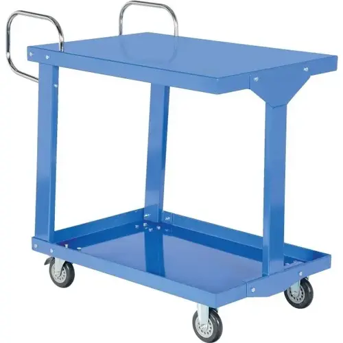 1200 Lb Capacity Blue Steel Easy Access Stock Truck 36" X 24" 1200 Lb Capacity Blue Steel Easy Access Stock Truck 36" X 24"