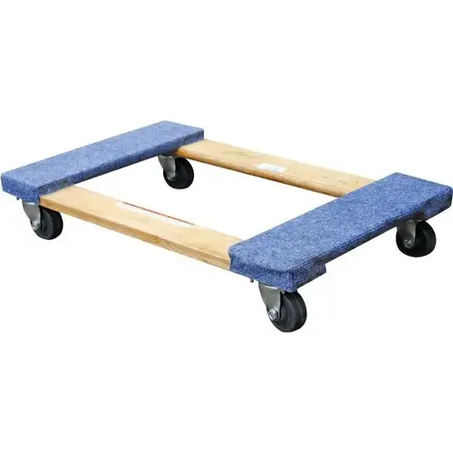 900 Lb Capacity Tan Hardwood Carpet End Dolly 30" X 18" 900 Lb Capacity Tan Hardwood Carpet End Dolly 30" X 18"