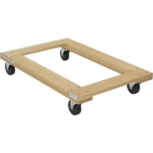 1200 Lb Capacity Tan Hardwood Open Deck Dolly 36" X 24" 1200 Lb Capacity Tan Hardwood Open Deck Dolly 36" X 24"