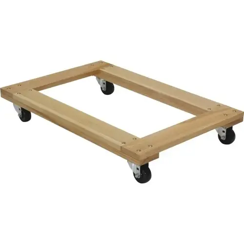 900 Lb Capacity Tan Hardwood Open Deck Dolly 36" X 24" 900 Lb Capacity Tan Hardwood Open Deck Dolly 36" X 24"