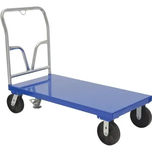 3600 Lb Capacity Blue Steel Platform Truck 48" X 24" 3600 Lb Capacity Blue Steel Platform Truck 48" X 24"