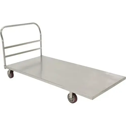 2000 Lb Capacity Silver Stainless Steel Platform Truck 72" X 36" 2000 Lb Capacity Silver Stainless Steel Platform Truck 72" X 36"