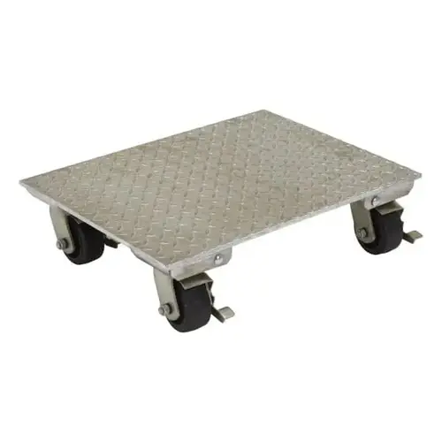 1200 Lb Capacity Silver Aluminum Swivel Plate Dolly 30" X 24" 1200 Lb Capacity Silver Aluminum Swivel Plate Dolly 30" X 24"