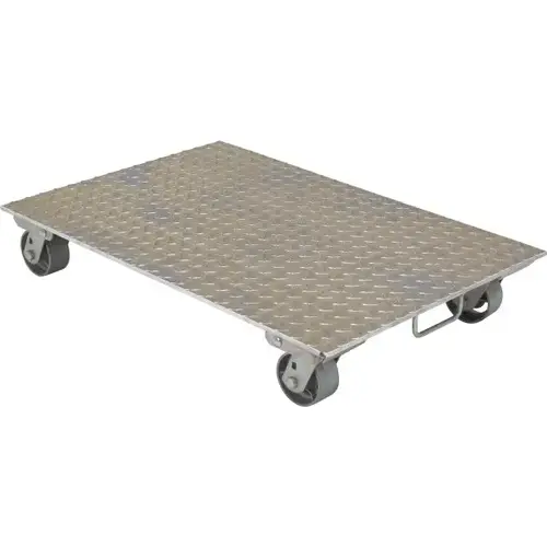 Aluminum Plate Dolly 36 X 24" With Cast Steel Swivel Casters Aluminum Plate Dolly 36 X 24" With Cast Steel Swivel Casters