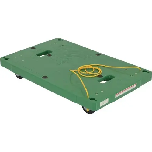 500 Lb Capacity Plastic Dolly 33.5 X 21.25" With Pull Rope 500 Lb Capacity Plastic Dolly 33.5 X 21.25" With Pull Rope