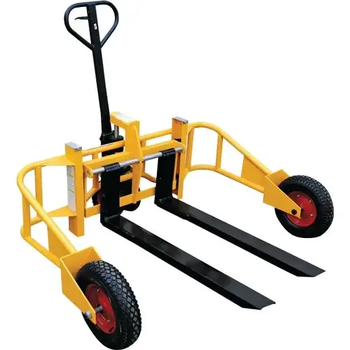 2000 Lb Capacity Yellow All-Terrain Pallet Truck Fork 48" 2000 Lb Capacity Yellow All-Terrain Pallet Truck Fork 48"
