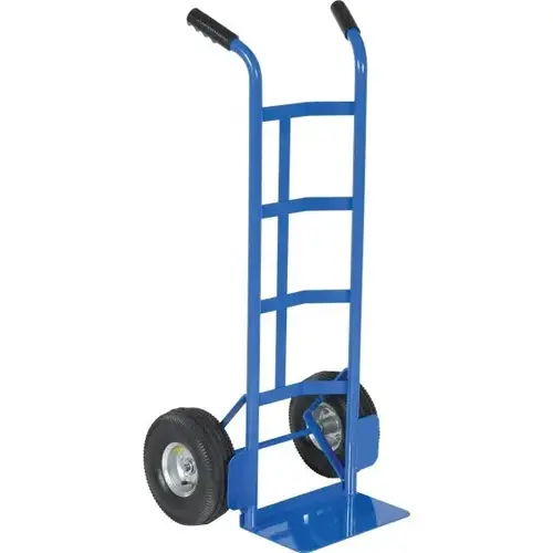 500 Lb Capacity Blue Steel 2-Handle Truck With Pneumatic Wheel 500 Lb Capacity Blue Steel 2-Handle Truck With Pneumatic Wheel