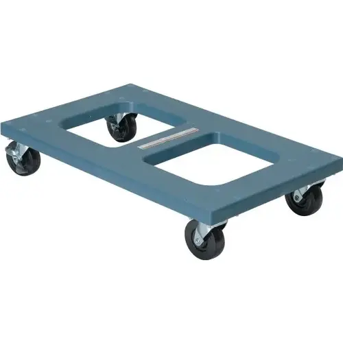 1000 Lb Capacity Blue Polyethylene Flush Top Dolly 30" X 18" 1000 Lb Capacity Blue Polyethylene Flush Top Dolly 30" X 18"