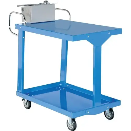 1200 Lb Capacity Blue Easy Access Stock Truck 36" X 24" With Table 1200 Lb Capacity Blue Easy Access Stock Truck 36" X 24" With Table