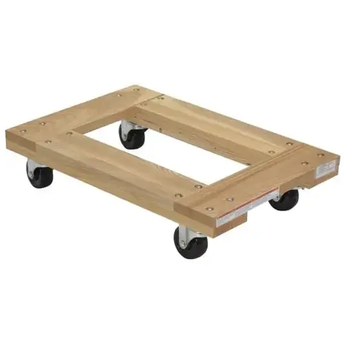 900 Lb Tan Hardwood Open Deck Dolly 24" X 16" With Non-Marking Wheels 900 Lb Tan Hardwood Open Deck Dolly 24" X 16" With Non-Marking Wheels