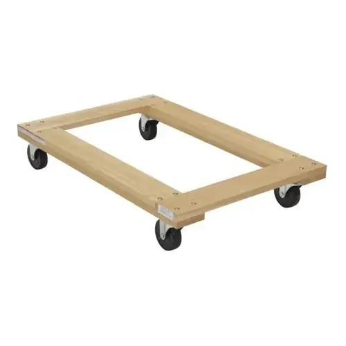1200 Lb Tan Hardwood Open Deck Dolly 36" X 24" With Non-Marking Wheels 1200 Lb Tan Hardwood Open Deck Dolly 36" X 24" With Non-Marking Wheels