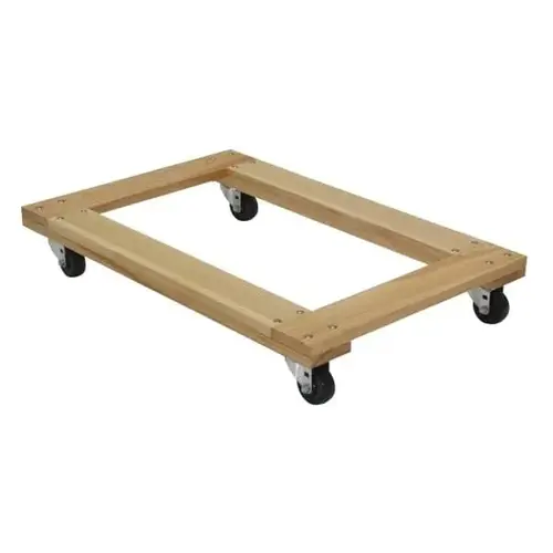 900 Lb Tan Hardwood Open Deck Dolly 36" X 24" With Non-Marking Wheels 900 Lb Tan Hardwood Open Deck Dolly 36" X 24" With Non-Marking Wheels