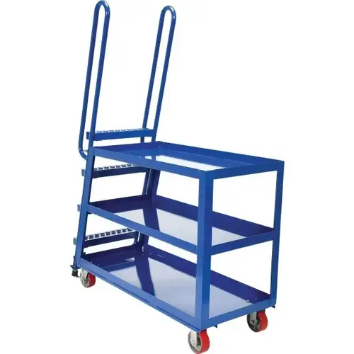 1000 Lb Capacity Blue Poly-On Steel High-Duty Truck 51" X 21.5" 1000 Lb Capacity Blue Poly-On Steel High-Duty Truck 51" X 21.5"