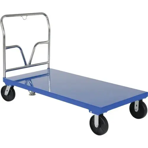 3600 Lb Capacity Blue Steel Platform Truck 60" X 30" 3600 Lb Capacity Blue Steel Platform Truck 60" X 30"
