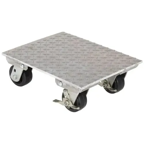 1200 Lb Capacity Silver Aluminum Plate Dolly 18" X 14" 1200 Lb Capacity Silver Aluminum Plate Dolly 18" X 14"