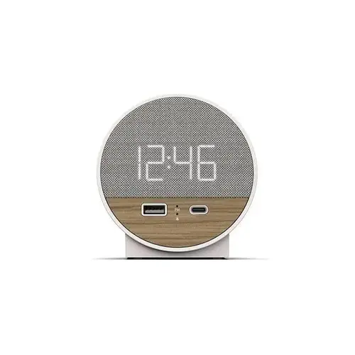 Station O Hotel Alarm Clock In Walnut Weave Station O Hotel Alarm Clock In Walnut Weave
