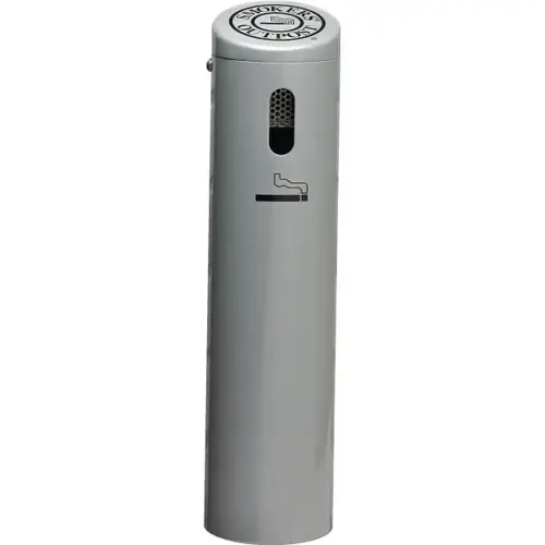 Swivel Lock Outdoor Wall-Mount Ashtray (Silver) Swivel Lock Outdoor Wall-Mount Ashtray (Silver)