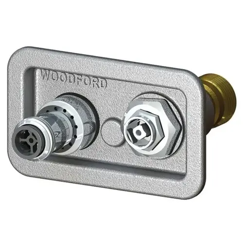 Close Coupled Anti-Backflow Wall Hydrant Swivel 3/4" Fpt, Chrome Close Coupled Anti-Backflow Wall Hydrant Swivel 3/4" Fpt, Chrome